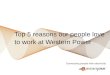 Top 5 reasons our people love to work at Western Power