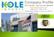 Kole Imports Company Profile 2016-VH