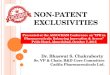 Non-Patent Exclusivities