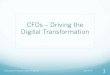 CFO Driving the digital transformation