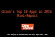 China's Top 10 Apps Mini Report