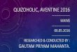 Quizoholic, Aventine 2016, AAU -- Mains