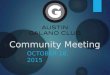 Membership community meeting 101815