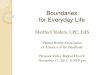 Boundaries for Everyday Life