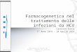 Farmacogenetica nel trattamento infezioni da HCV