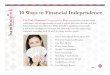 10 Waysto Financial Independence(1)(1)