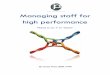 Managing Staff for High Performance