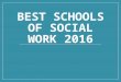 Best Schools of Social Work 2016