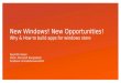 New Windows New Opportunities