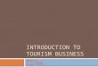 Introduction to tourism business(1)