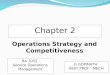Operations strategy & competitiveness