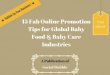 15 fab online promotion tips for global baby food & baby care industries