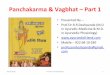Panchakarma & Vagbhat sutra sthana ppt part 1