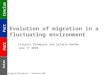 François Blanquart - Evolution of migration in a fluctuating environment