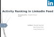Activity Ranking in LinkedIn Feed