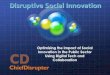 Optimising the impact of social innovation