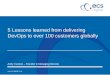 5 Lessons learned from delivering DevOps to over 100 customers globally
