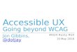 Accessible UX: Going beyond WCAG (#ID24)