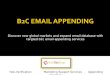 B2C Email Appending: Ramping up new consumer emails