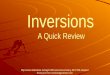 Inversions review