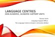 Aulc 2017  Language Centres: Non-academic, academic support units