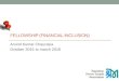 Fellowship complitetion report in financial inclusion and financial literacy training manual