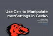 Use C++ to Manipulate mozSettings in Gecko