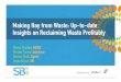 Making Hay from Waste: Up-to-date Insights on Reclaiming Waste Profitably