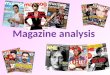 Magazine analysis- Media Coursework