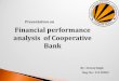 Financial statemet anlysis of co operative bank