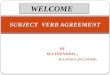 Subject  verb agreement