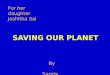 Saving our planet /ICSE  5th class syllabus