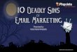 Deadly Sins of Email Marketing 2016