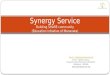 Synergy service  slide share