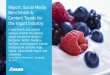 Social Media Benchmark and Content Trends for the Yogurt Industry