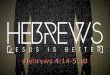 Hebrews chapter 4:14-5:10