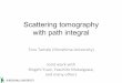Scattering tomography with path integral