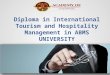 Diploma in international tourism and hospitality management in abms university