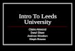 Intro To Leeds University