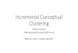 Incremental concpetual clustering - reading group discussion