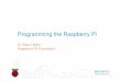 Programming the Raspberry Pi element14