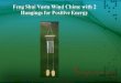 Feng shui vastu wind chime with 2 hangings for positive energy