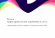 Review Apple Event September 2015