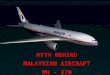 MALAYSIAN AIRLINES MH - 370