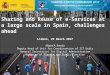 Sharing and Reuse of e-Services at a large scale in Spain, challenges ahead