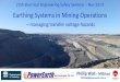 Earthing systems in mines - Phillip Wall