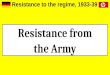 Nazi germany - resistance from the army