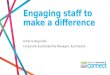 Engaging staff to make a difference