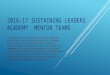 Sustaining Leaders Academy 2016-17