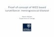 Proof of concept of WGS based surveillance: meningococcal disease